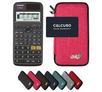 Casio fx-87DE X including a WYNGS protective case in Pink - Basic Set (German)