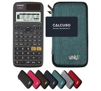 Casio fx-87DE X including a WYNGS protective case in Turquoise - Basic Set (German)