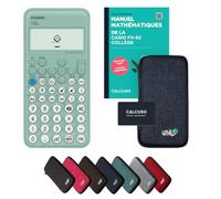 Casio fx-92 Collège incl. Protective Case Blue & Textbook (88 pages, DIN A5) - Scientific Calculator - Smart Set (French)