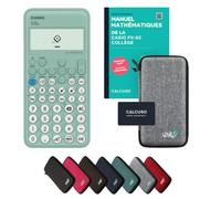 Casio fx-92 Collège incl. Protective Case Light Grey & Textbook (88 pages, DIN A5) - Scientific Calculator - Smart Set (French)