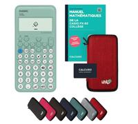 Casio fx-92 Collège incl. Protective Case Red & Textbook (88 pages, DIN A5) - Scientific Calculator - Smart Set (French)