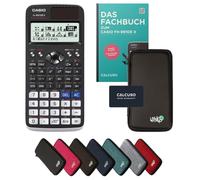 Casio fx-991DE X incl. Protective Case Black & Textbook (128 pages, DIN A5) - Scientific Calculator - Smart Set (German)