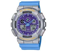 Casio G-Shock Analog-Digital GA-100EU-8A2JF Japanese import.