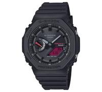 Casio G-Shock Black Resin Red Analog-Digital Octagonal Watch GA-B2100BBR-1A
