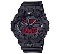 Casio G-Shock Black Resin Red Analog-Digital Watch GA-700BBR-1A