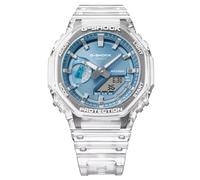 Casio G-Shock Blue Dial Clear Resin Strap Watch