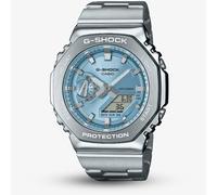 Casio G-Shock GM-2110D-2AER Men's Blue Octagonal Dial Stainless Steel Bracelet Watch