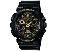 Casio Gents 51.00mm Quartz Watch with Black Analogue - Digital dial and Black Plastic/Resin Strap Strap GA-100CF-1A9ER