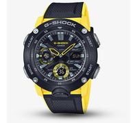 Casio G-Shock Classic Carbon Dual Display Yellow Plastic Strap Watch GA-2000-1A9ER