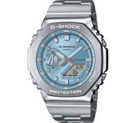 Casio G-Shock GM-2110D-2AER Men's Blue Octagonal Dial Stainless Steel Bracelet Watch
