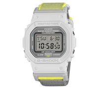 Casio G-Shock Cloth Band Gray Yellow Digital Watch DW5600MNC-7A8