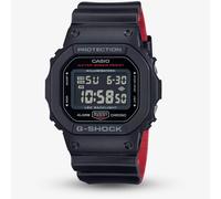 Casio G-Shock Core Black & Red Rubber Display Watch DW-5600UHR-1ER