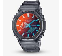 Casio G-Shock Core Grey Transparent Orange Dual Display Watch GA-2100TLS-8AER