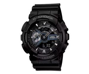 Casio G-Shock GA-110-1B Analog Digital Black Oversize Sport Watch UK New Model