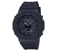 Casio G-Shock GA-2100-1A1ER Analogue-Digital Quartz Watch with Black Resin Case, Silicone Strap, 200 Metre Water Resistance, Stopwatch World Time Timer, 45.40 mm