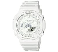 Casio G-Shock GA-2100-7A7ER Men's Analogue-Digital Quartz Watch with Bio-Based Resin Strap, Mineral Glass, Stop Watch, Countdown Timer, World Time, White, 45 mm