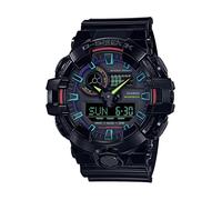 CASIO G-Shock GA-700RGB-1AJF [G-Shock Virtual Rainbow: Gamer's RGB Series] Watch Imported from Japan Feb 2023 Model, black, Modern