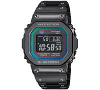 Casio G-Shock GMW-B5000 Series Wristwatch, Equipped with Bluetooth, Radio Solar, Black/Blue Green (Stainless Steel) Japan Import NEW, Black, G-SHOCK