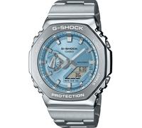Casio G-Shock GM-2110D-2AER Men's Blue Octagonal Dial Stainless Steel Bracelet Watch