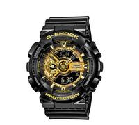 Casio G-Shock Men's Black Gold Resin Watch GA-110 Water Resistant 20 ATM