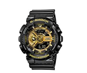 Casio G-Shock Men's Black Gold Resin Watch GA-110 Water Resistant 20 ATM