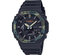 Casio Unisex 45.00mm Quartz Watch with Black Analogue dial and Black Resin Strap GA-2100SU-1AER