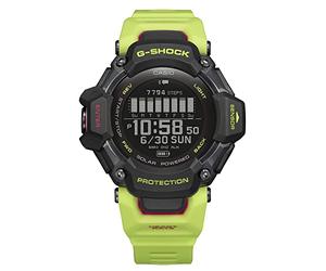 Casio G-Shock Move GBD-H2000 Series Men's Multisport (Running, Bike, Swimming, Gym Training), GPS + Heart Rate Watch, Quartz Solar Assisted Watch, Yellow
