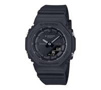 Casio G-Shock Octagonal All Black Analog-Digital Resin Watch GMA-P2100BB-1ACR, Black