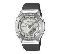 Casio G-Shock Small Octagonal Analog-Digital Silver and Black Watch GMS2110-1A7