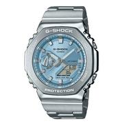Casio G-Shock GM-2110D-2AER Men's Blue Octagonal Dial Stainless Steel Bracelet Watch
