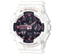 Casio Unisex 49.00mm Quartz Watch with Black Analogue - Digital dial and White Plastic/Resin Strap Strap GMA-S140M-7AER