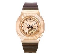 Casio G-Shock Women Analog-Digital Rose Gold Dial Women GM-S2100CB-5ADR (G1574), Brown, strap
