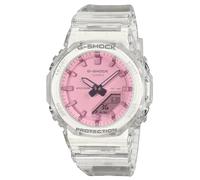 CASIO G-SHOCK Women's Multi-Function Watch, Pink Dial, Transparent Case, GMA-P2100SR-7AER