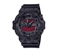 Casio GA-700 Classic Color Wristwatch, Limited Color: Black/Red