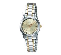 Casio General Ladies Watches Metal Fashion LTP-1275SG-9ADF - WW, Silver, Gold, Casual