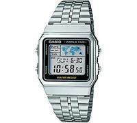 Casio Gents 33.00mm Quartz Watch with LCD Digital dial and Silver Metal Bracelet Strap A500WEA-1EF