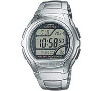 Casio Gents 43.00mm Quartz Watch with Grey Digital dial and Silver Metal Bracelet Strap WV-58RD-1AEF