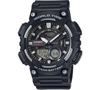 Casio Men's Dual Display Black Strap Watch Black