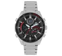 Casio ECB-900DB-1AER Men's Edifice Solar Chronograph Date Bracelet Strap Watch, Silver/Black