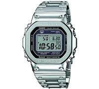 Casio Gents 49.00mm Solar Watch with LCD Digital dial and Silver Metal Bracelet Strap GMW-B5000D-1ER