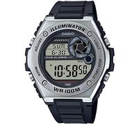 Casio Gents 51.00mm Quartz Watch with Black Digital dial and Black Plastic/Resin Strap Strap MWD-100H-1AVEF