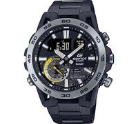 Casio Gents 52.00mm Quartz Watch with Black Analogue dial and Black Plastic/Resin Bracelet Strap ECB-40DC-1AEF