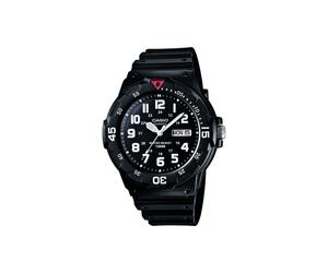 Casio Gents Classic Analogue Black Resin Strap Watch