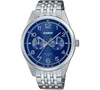 Casio Gents Watch Blue Dial Silver Band