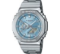 Casio G-Shock GM-2110D-2AER Men's Blue Octagonal Dial Stainless Steel Bracelet Watch