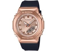 Casio GM-S2110 Wristwatch, Metal Cover, Biomass Plastic, black / pink gold