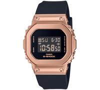 Casio GM-S5600 Metal Covered LED Wristwatch, Black x Pink Gold
