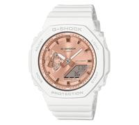 Casio GMAS2100MD-7A Women's Alarm Chronograph Analog Digital Slim G Shock Watch, white