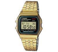 Casio Classic Gold Plated Digital Alarm Chronograph Watch A159WGEA-1EF Grey