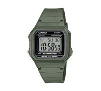 Casio Illuminator Alarm Chronograph Digital Watch 50M Water Resistant W217H-3AV, Green